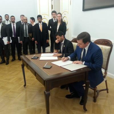 Подписание межправительственного соглашения с ОАЭ